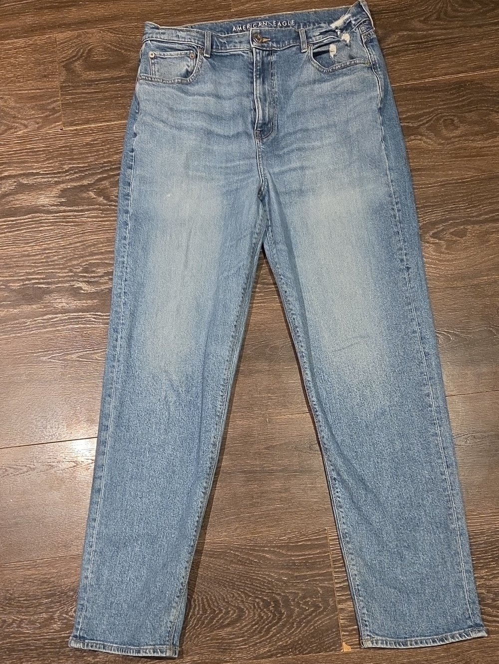 ❤ AMERICAN EAGLE HIGHEST RISE 90s BOYFRIEND JEANS, 14 EXTRA LONG (32 X-LONG)